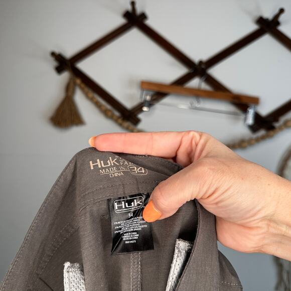 Huk Gray Quick Drying Pants - Picture 5 of 5